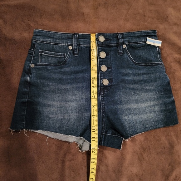 NWT Blank NYC Distressed Shorts Button Fly Size 26 - Picture 3 of 6